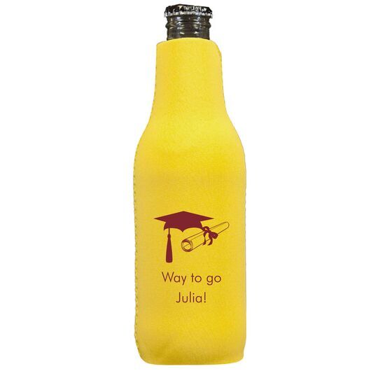 Mortar Board & Diploma Bottle Huggers