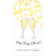 Champagne Toast Large Hanging Gift Tags Image 3 of 3