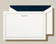 Navy Triple Hairline Framed Boxed Folded Note Cards Image 1 of 2