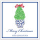 Navy Topiary Holiday Gift Enclosure Image 1 of 2