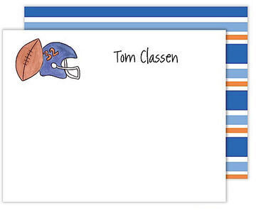 Football Fanatic Flat Note Cards