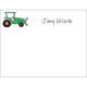 Green Tractor Flat Note Cards Image 3 of 5