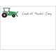 Green Tractor Flat Note Cards Image 4 of 5