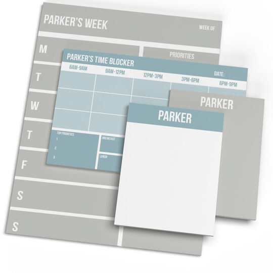 Morning Fog Time Blocking Planner Set