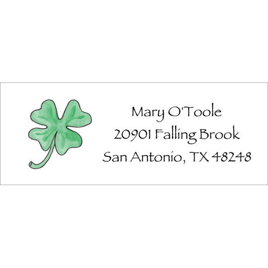 Lucky Clover Return Address Labels