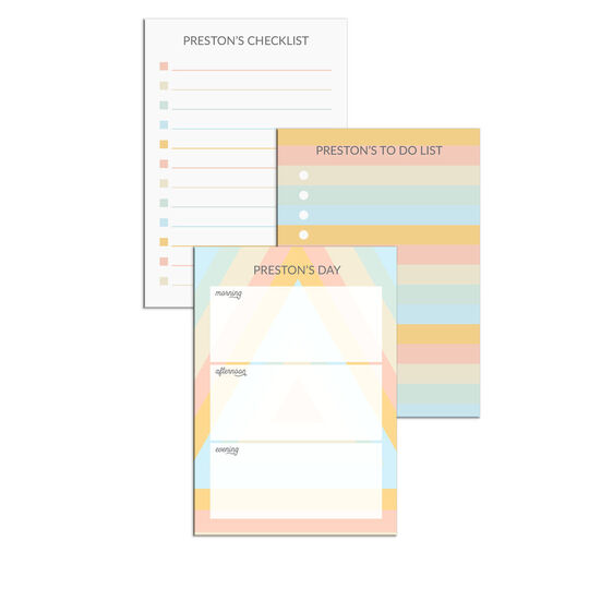 Geometric Pastels Task and Tracker 4x6 Post-it® Notes