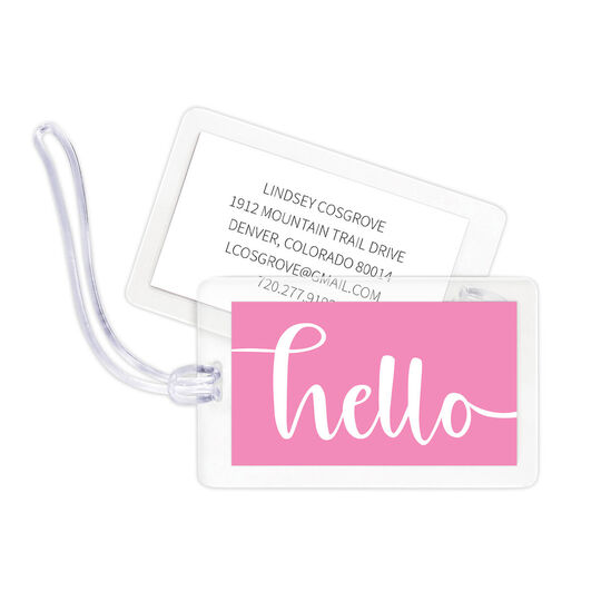 Just Saying Hello Luggage Tags