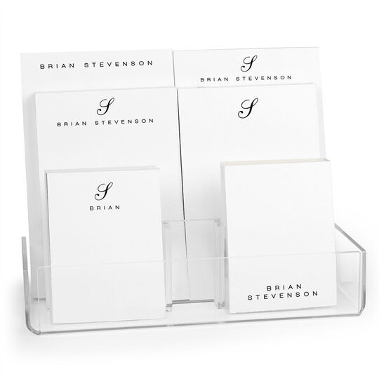 Classic Script Initial Notepad Set (6 Pads)