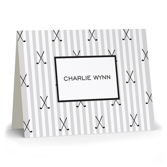 Golf Folded Note Cards