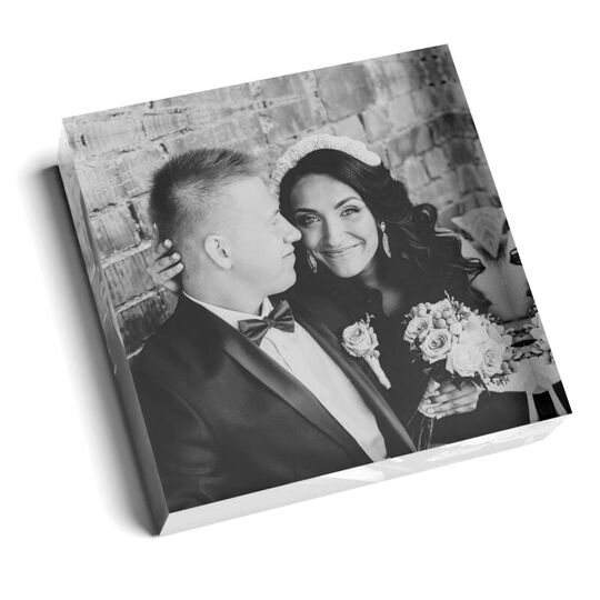 Stunning Photo Glass Paperweight