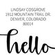 Hello Address Self-Inking Stamp Image 3 of 3
