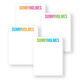 Bright Cute Mini Notepad Set Image 3 of 3
