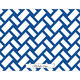 Navy Basketweave Back Monogram Flat Note Cards Image 2 of 3