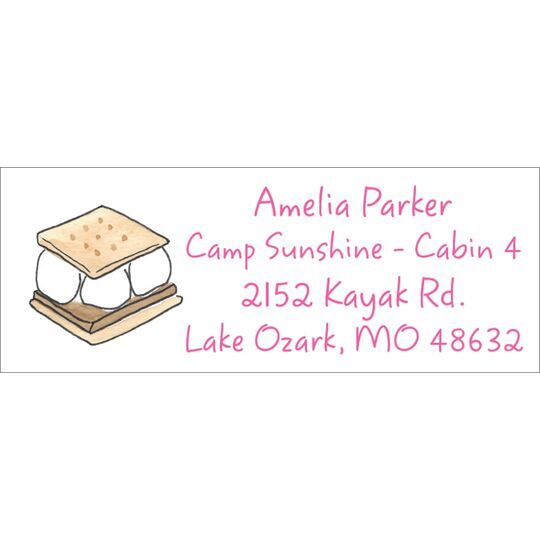 S'more News Return Address Labels