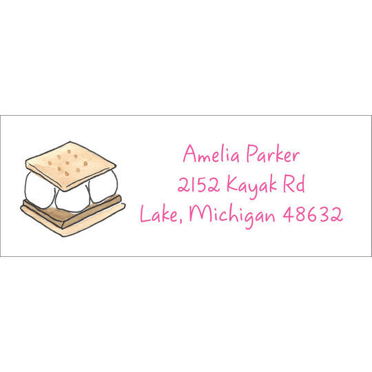 S'more News Return Address Labels