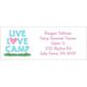 Live Love Camp Return Address Labels Image 1 of 2