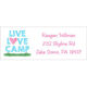 Live Love Camp Return Address Labels Image 2 of 2
