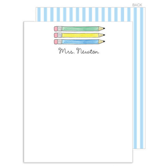 Pencil It In Flat Note Cards