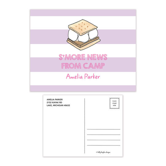 S'more News Camp Flat Postcards