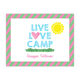 Live Love Camp Flat Postcards Image 1 of 3