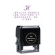 Classic Script Initial Address Rectangular Self-Inking Stamp Image 1 of 3