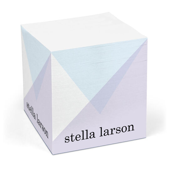 Chic Abstract Sticky Memo Cube