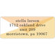 Chic Abstract Rectangle Address Labels in a Jar Image 4 of 5