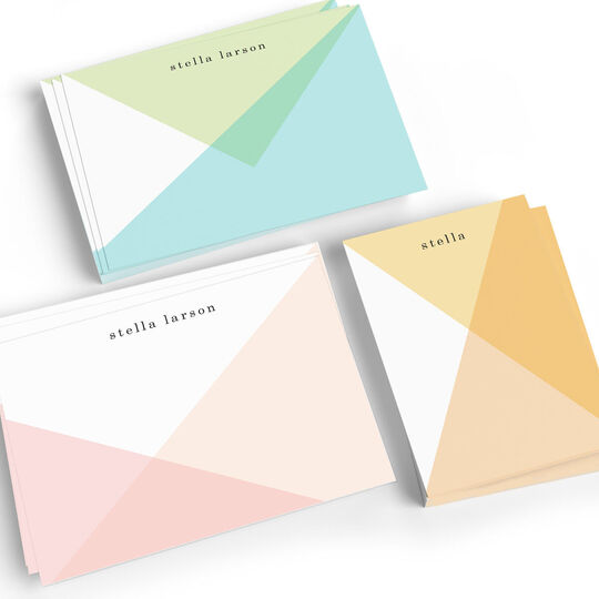 Modern Personalized Stationery Notecard Sets With Envelopes 