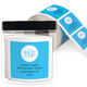 Pop of Color Monogram Square Address Labels in a Jar Image 1 of 4