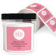 Pop of Color Monogram Square Address Labels in a Jar Image 3 of 4