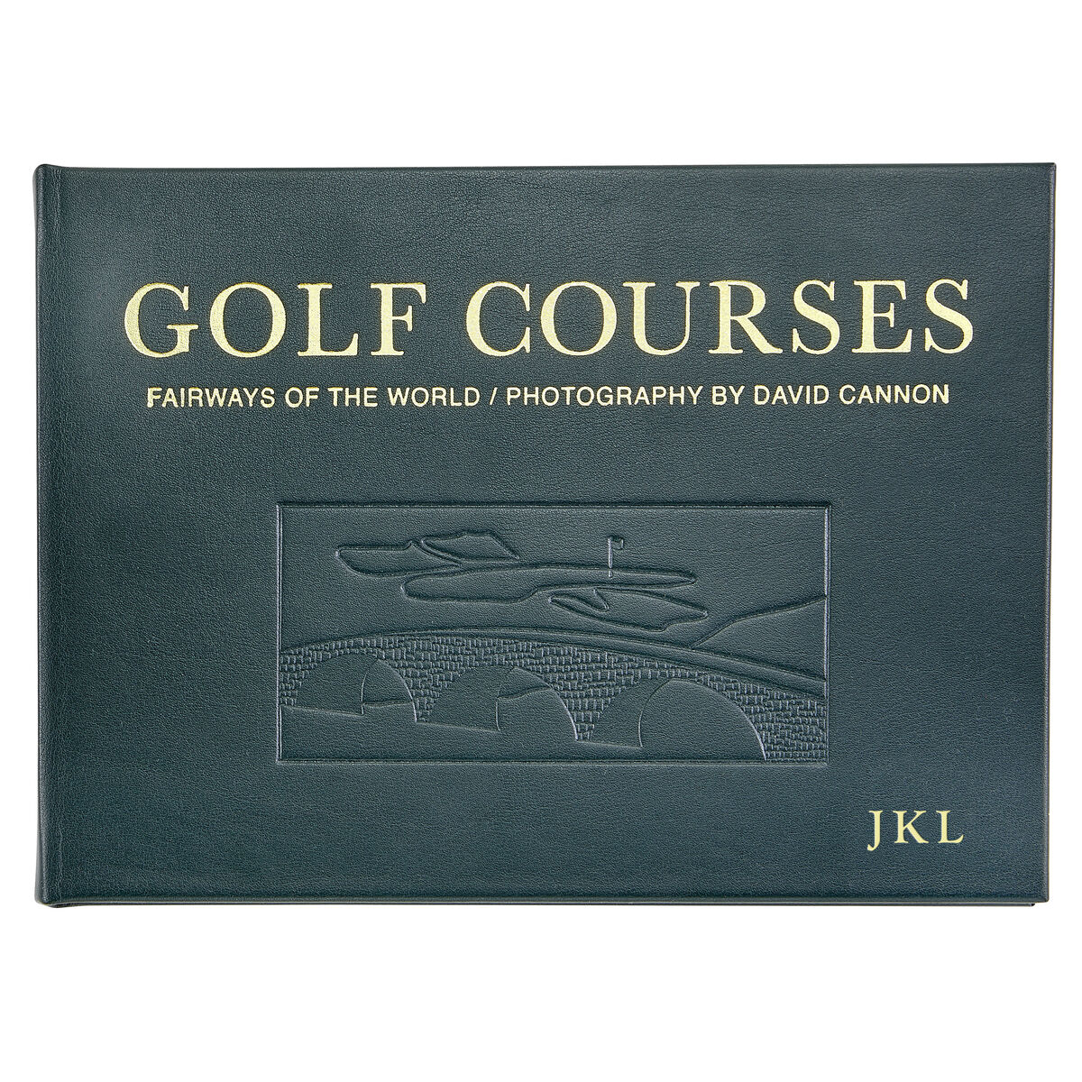 Custom Golf Courses Fairways of the World Personalized Leather Book