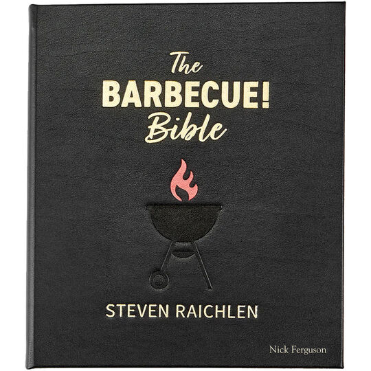 The Barbecue Bible Personalized Leather Book by Steven Raichlen