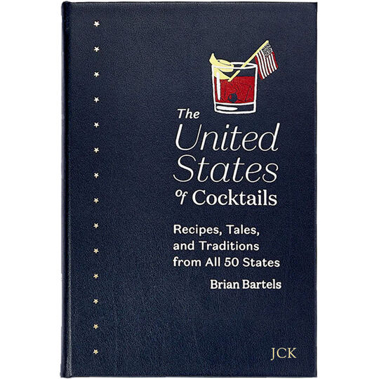United States of Cocktails Personalized Leather Book