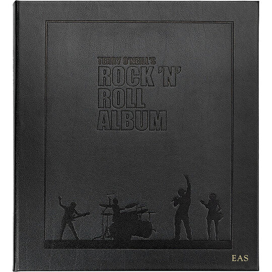 Rock N Roll Album Personalized Leather Book