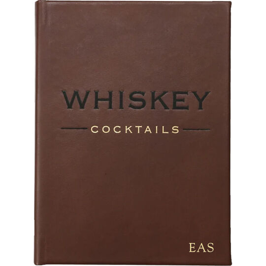 Whiskey Cocktails Personalized Leather Book