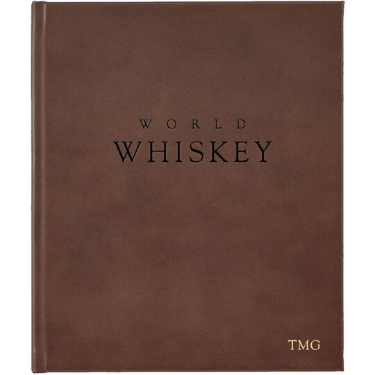 World Whiskey Personalized Leather Book