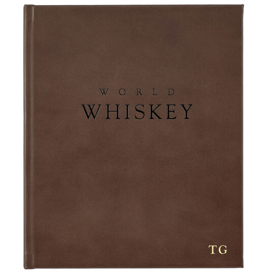 World Whiskey Personalized Leather Book