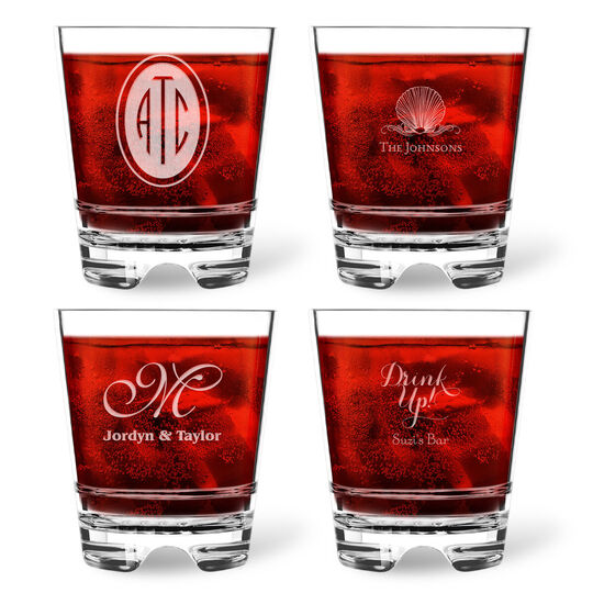 Design Your Own Tritan Acrylic 12 oz Double Old Fashioned Set