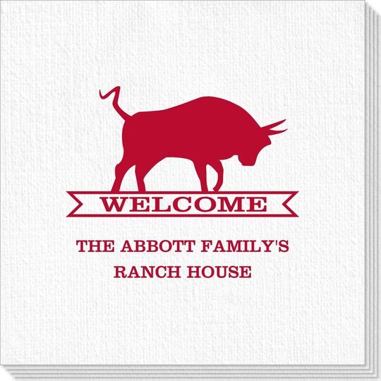 Ranch Welcome Banner Deville Napkins