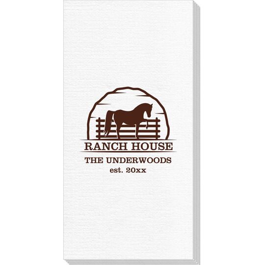 Horse Ranch House Deville Guest Towels