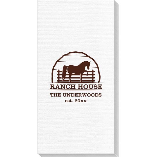 Horse Ranch House Deville Guest Towels