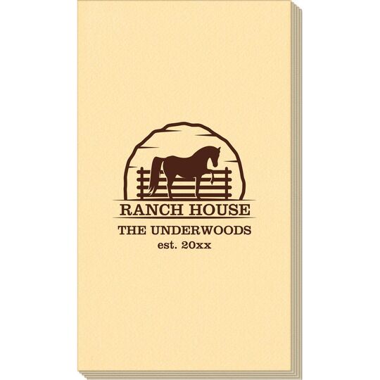 Horse Ranch House Linen Like Guest Towels