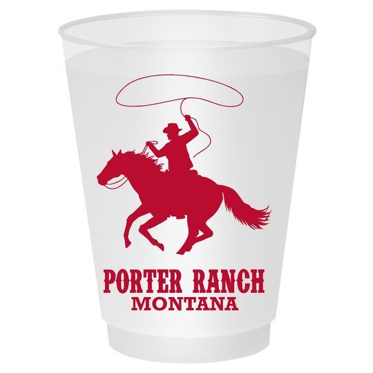 Lasso Cowboy Shatterproof Cups