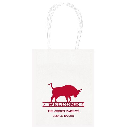 Ranch Welcome Banner Mini Twisted Handled Bags