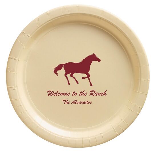 Galloping Horse Paper Plates