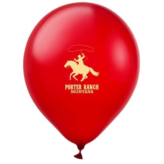 Lasso Cowboy Latex Balloons