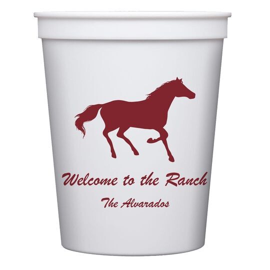 Galloping Horse Stadium Cups