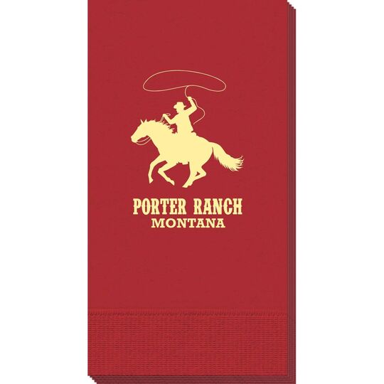 Lasso Cowboy Guest Towels