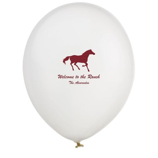 Galloping Horse Latex Balloons