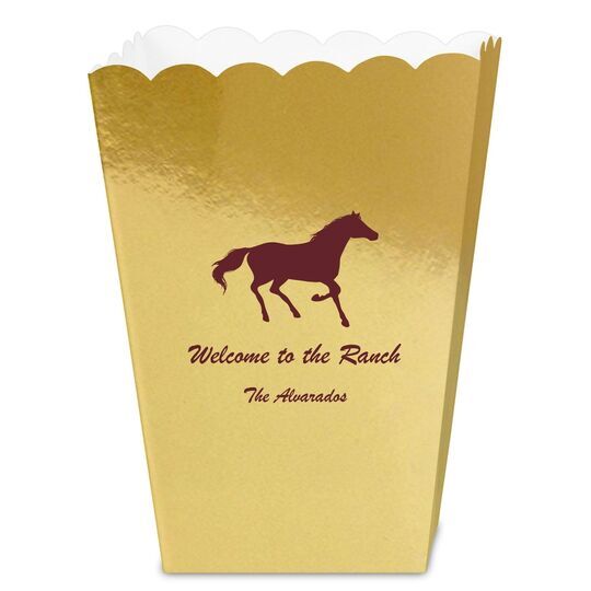 Galloping Horse Mini Popcorn Boxes